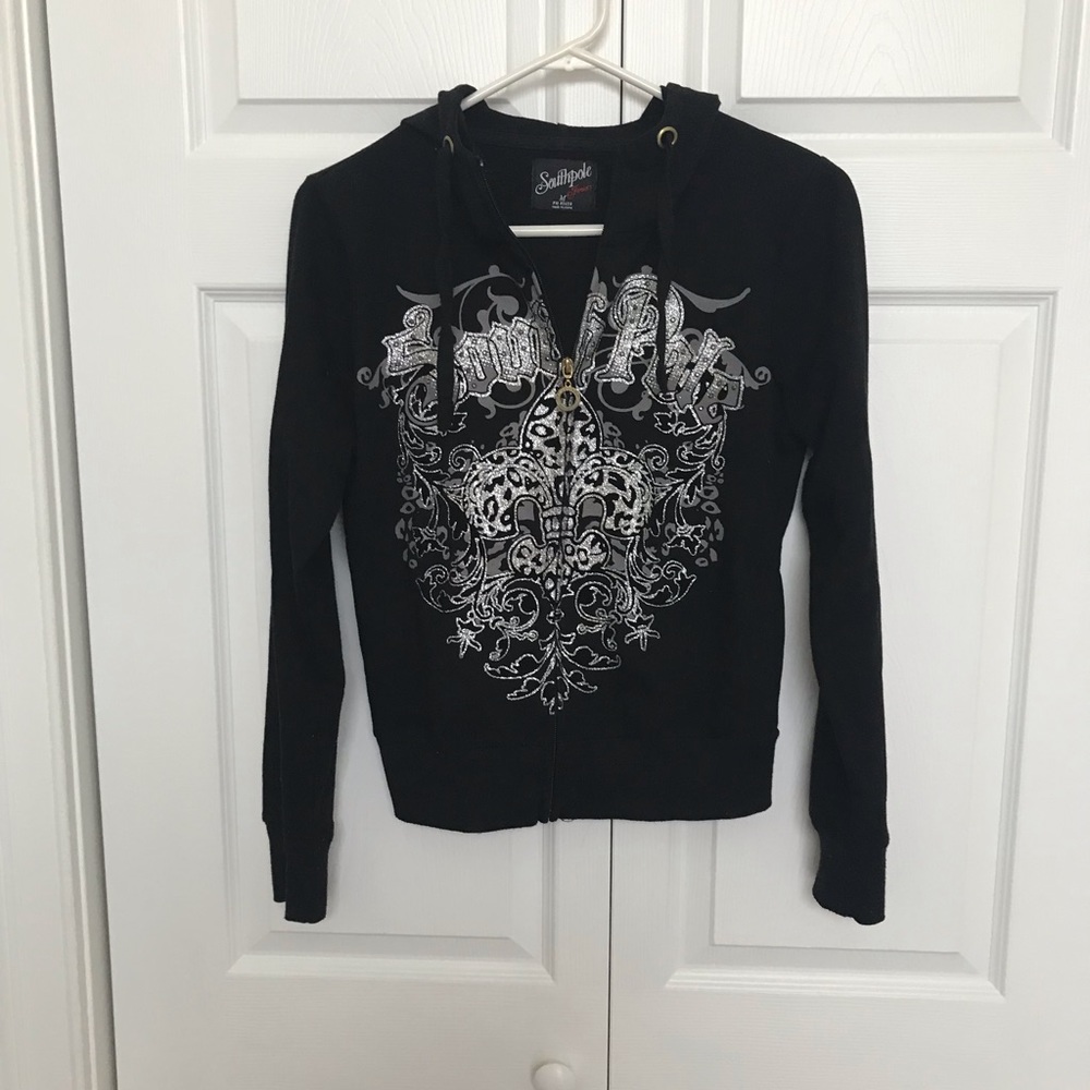 South Pole Black Hoodie Juniors Size Medium